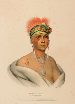 Mon-Chonsia. A Kansas Chief