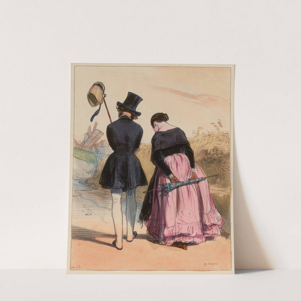 Mon petit homme faut être raisonnable by Paul Gavarni