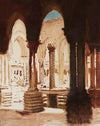 Monastery courtyard in Monreale-Palermo