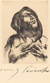 Monk Gazing Upward (Mönch mit Erhobenem Blick)
