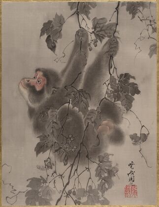Monkey Hanging from Grapevines (ca. 1887)