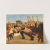 Monkeys as Referees in the Fight between an Elephant and a Hippopotamus by Gabriel von Max