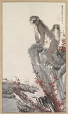 Monkeys by a Stream
