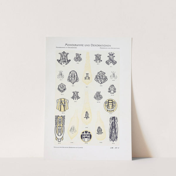 Monogrammes und Dekorationen Pl.004 by Wilhelm Diebener
