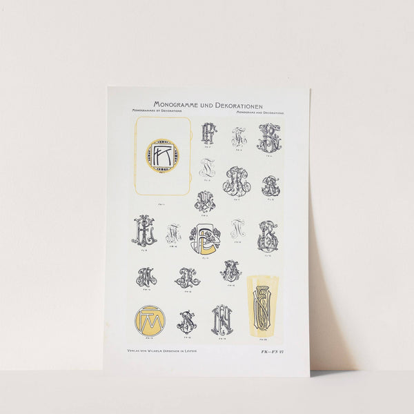 Monogrammes und Dekorationen Pl.027 by Wilhelm Diebener