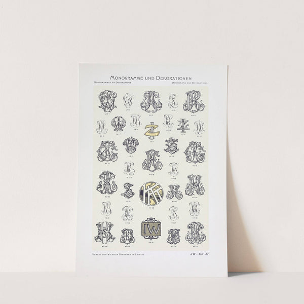 Monogrammes und Dekorationen Pl.041 by Wilhelm Diebener