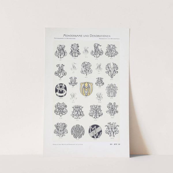 Monogrammes und Dekorationen Pl.050 by Wilhelm Diebener