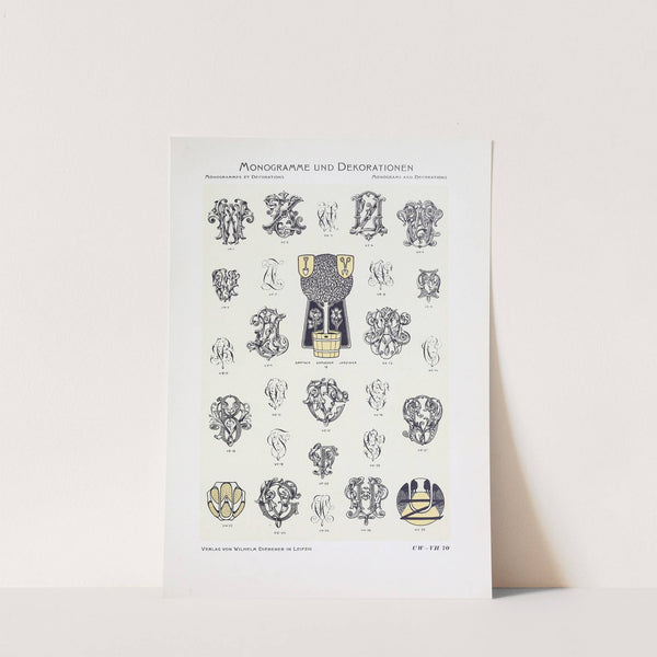 Monogrammes und Dekorationen Pl.070 by Wilhelm Diebener
