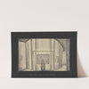 Monsignor’s Hour: Sketch no. 1, ‘Set’ (Pencil Sketch of Throne Room) (1934-1943) by William Perkins