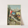 Mont Cervin, Mont Rose. Chemin de fer Viège-Zermatt (1895) by Frederic Hugo d’ Alési