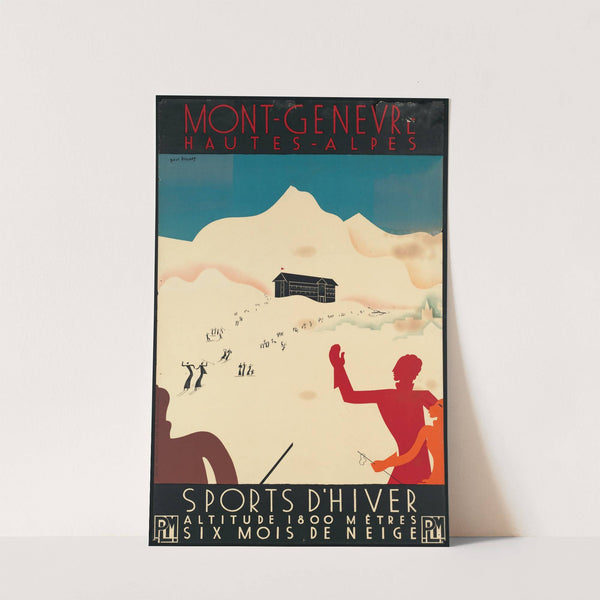 Mont-Genevre Hautes-Alpes. Sports d’Hiver by Paul Brusset