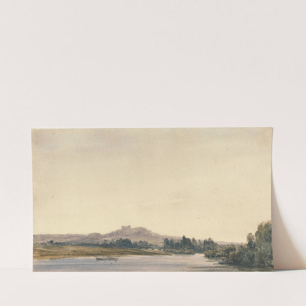 Mont-Valérien from Bois de Boulogne (1834) by William Callow