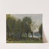 Montgeron-Saulaie Au Bord De L&#039;eau by Jean-Baptiste-Camille Corot