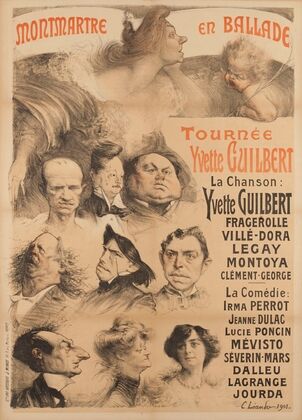 Montmartre En Ballade Tournee Yvette Guilbert (1901)