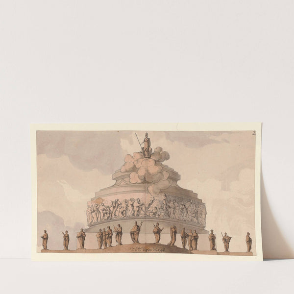 Monument à Athéna ; édifice de plan circulaire (1776) by Jean Jacques Lequeu