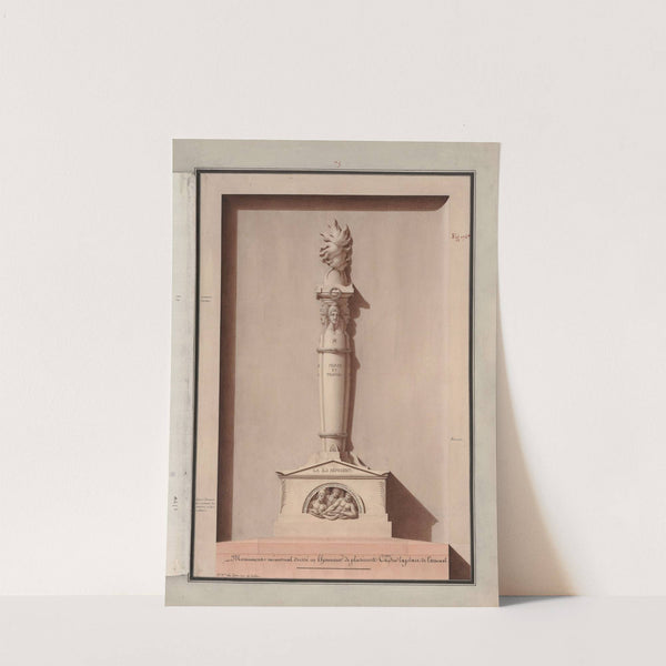 Monument mémorial dressé en l’honneur de plusieurs cit.ens, sur la place de l’Arsenal (1777-1825) by Jean Jacques Lequeu
