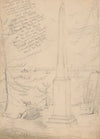 Monument on the banks of the Delaware River (1840-1870)