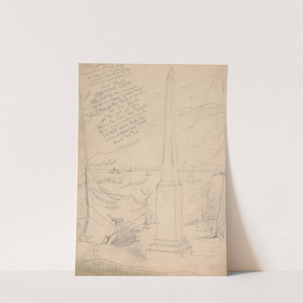 Monument on the banks of the Delaware River (1840-1870) by James Fuller Queen