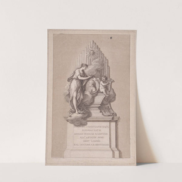 Monument to Johann Christian Bach (1782) by Francesco Bartolozzi