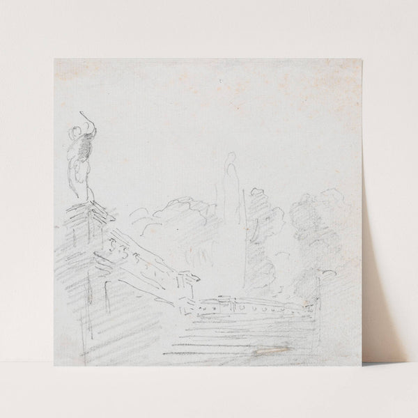 Monumental Stairway (probably c. 1754-1765) by Hubert Robert