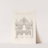 Monuments Portrait de l&#039;église Notre-Dame de la ville de Poitiers by Nicolas Xavier Willemin