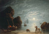 Moonlight Coastal Scene