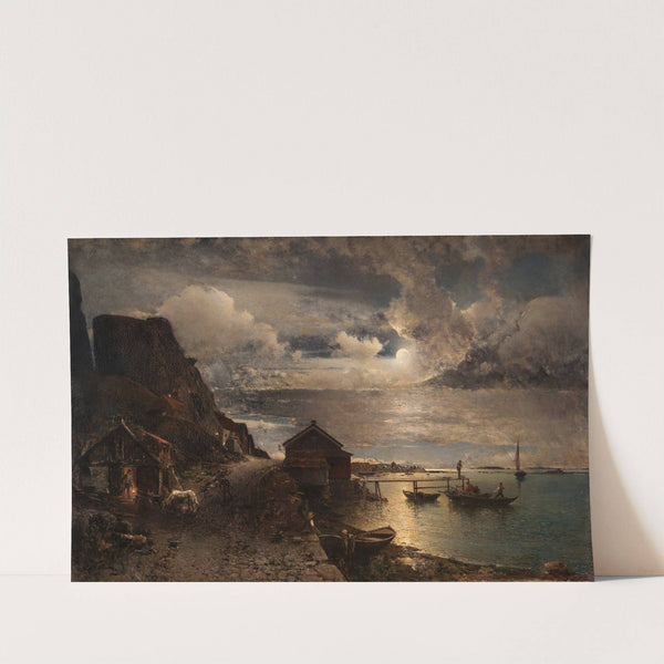 Moonlight, Fjällbacka by Alfred Wahlberg