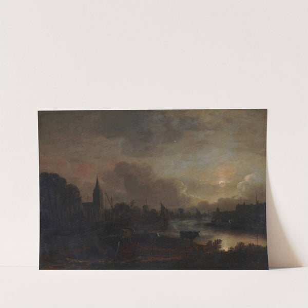 Moonlight Landscape by Aert van der Neer