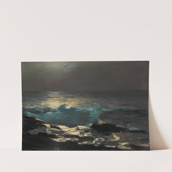 Moonlight, Wood Island Light by Winslow Homer