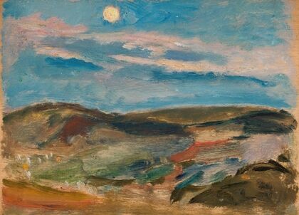 Moonlit hill