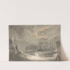 Moonlit Landscape with a Ruined Castle by John Martin