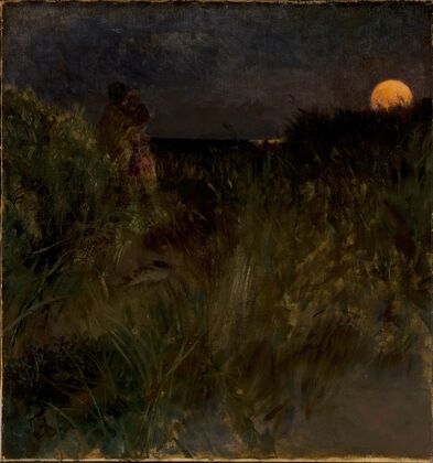Moonrise over the dunes
