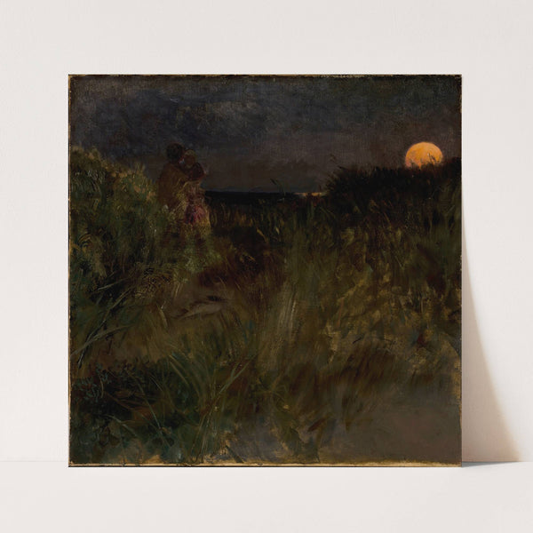 Moonrise over the dunes (1883) by Eilif Peterssen