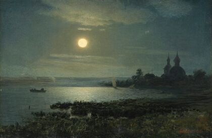 Moonrise Over The Lake