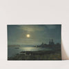 Moonrise Over The Lake by Gavril Pavlovich Kondratenko