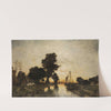 Moorlandschaft in Abendstimmung by Karl Heffner
