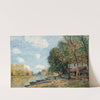 Moret- The Banks of the River Loing (1877) by Alfred Sisley