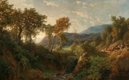 Morgenlandschaft im Charakter der südl. Schweiz