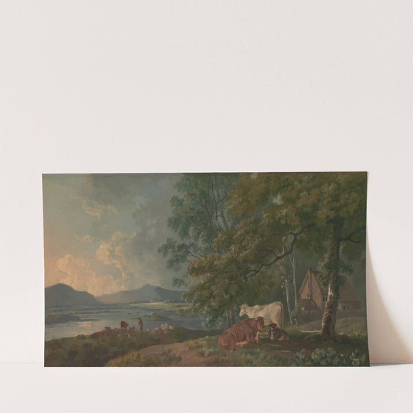 Morning: Landscape with Cattle (ca. 1775) by George Barret
