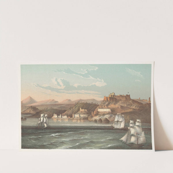 Morro y entrada del puerto de Santiago de Cuba (1855) by Pierre Toussaint Frédéric Mialhe