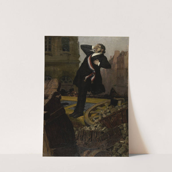 Mort du député Alphonse Baudin le 3 décembre 1851 by Jean-Paul Laurens