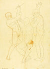 Moses, Aaron and Hur on Mount Horeb (nude study) (ca. 1857)