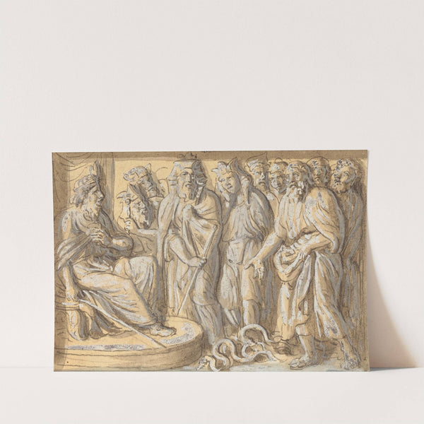Moses and Aaron before Pharaoh, with the Rods Turned into Serpents by Luigi Ademollo