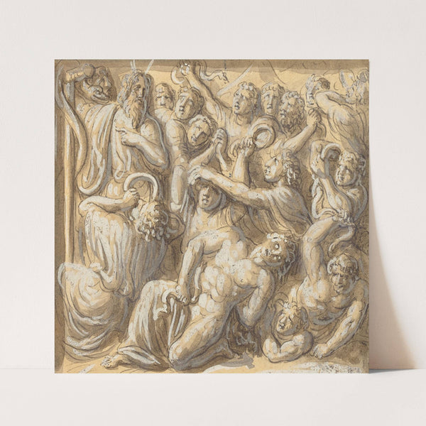 Moses and the Brazen Serpent by Luigi Ademollo