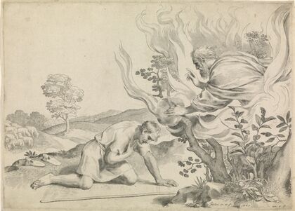 Moses and the burning bush (1663)