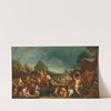 Moses and the Gathering of the Manna by the Israelites by Gregorio Lazzarini