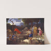 Moses Defending the Daughters of Jethro (17th century) by Sébastien Bourdon