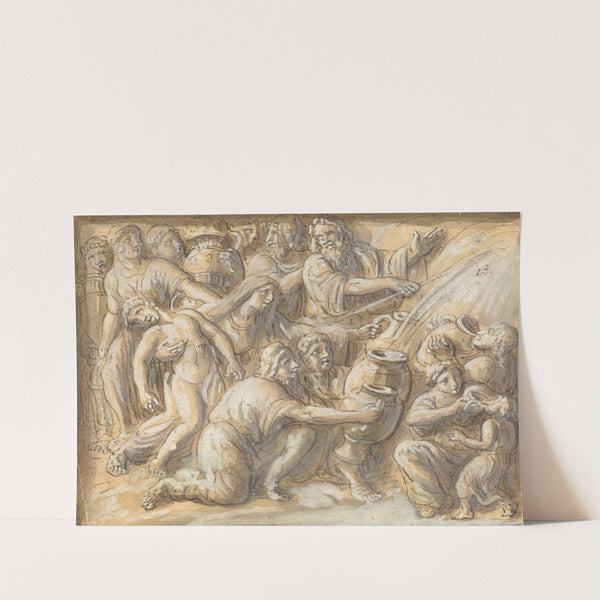 Moses Drawing Water From the Rock by Luigi Ademollo