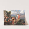 Moses lader Det Røde Hav vende tilbage og Faraos hær oversvømmes (1815) by Christoffer Wilhelm Eckersberg