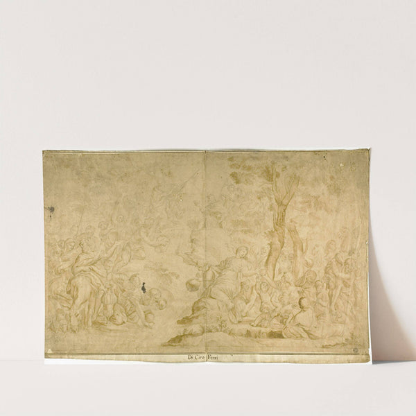 Moses Tapping the Rock by After Ciro Ferri